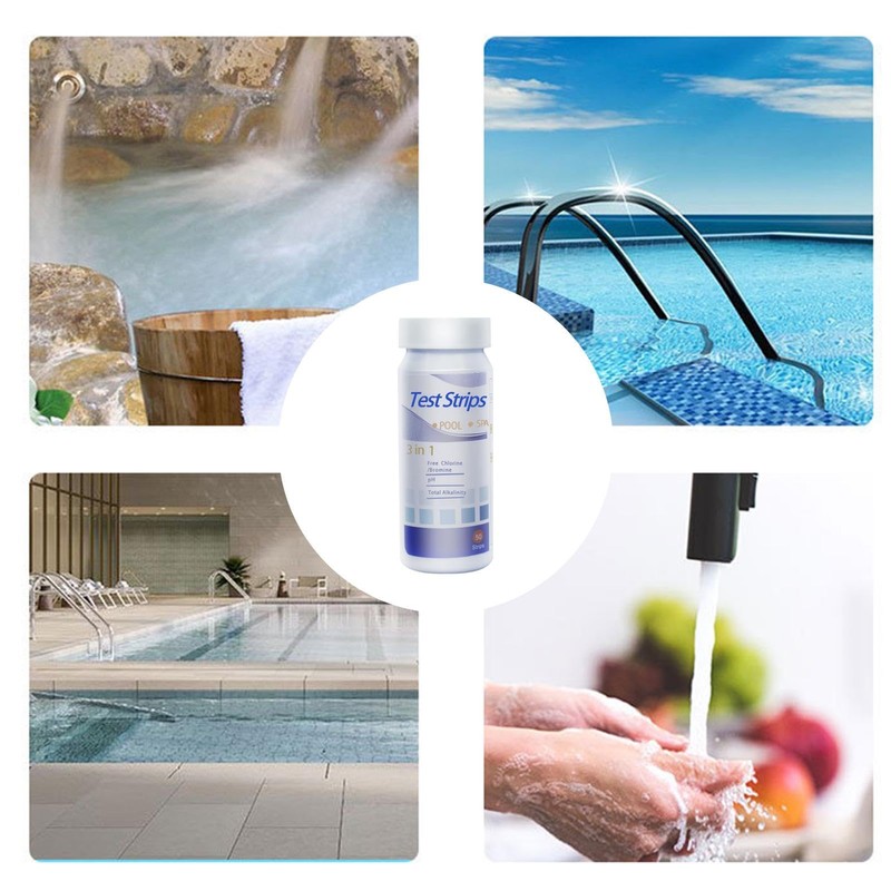 Water PH Test Strips,50 Strips Swimming Pool Water Quality Test