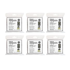 Jabón Corporal con Esponja Integrada 2 en 1, Exfoliación Suave, Aroma Carbón Activado, Pack 6 Piezas, ESPONJABON T.TAIO