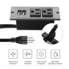 Conference Recessed Power Strip Socket with USB Ports,Table Power Strip,Desktop