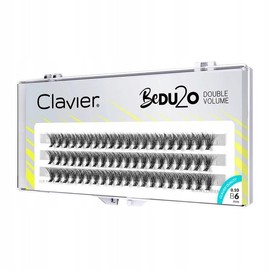Clavier BeDu2o False Eyelashes in Tufts Double Volume Eyelashes in a Tuft, Various Lengths from 8 to 14 mm, Ultra Volume, for a Perfect Look (6 mm)