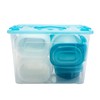 KOLORAE 100-Piece Food Storage Container Set – BPA-Free Plastic, Nesting