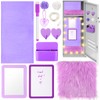 Wonderjune 12 Pcs Locker Accessories Kit Magnetic Mirror Whiteboard Pen