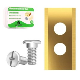 Kingsource 30-Pack Titanium-Coated Robot Mower Blades for Mammotion Luba & Yuka All Series – Durable Replacement Blades with Screws & Washers for Robotic Lawn Mower.