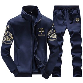 J.Store Men's Training Wear, Jersey, Sweatshirt, Top and Bottom Set, Sports, M - 5XL, navy