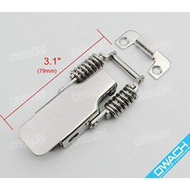 2 Pack Stainless Steel Draw Latch Toggle Catch Spring Clamp for Heavy-Duty 200 lbs, with Lock-Hole, SUS304