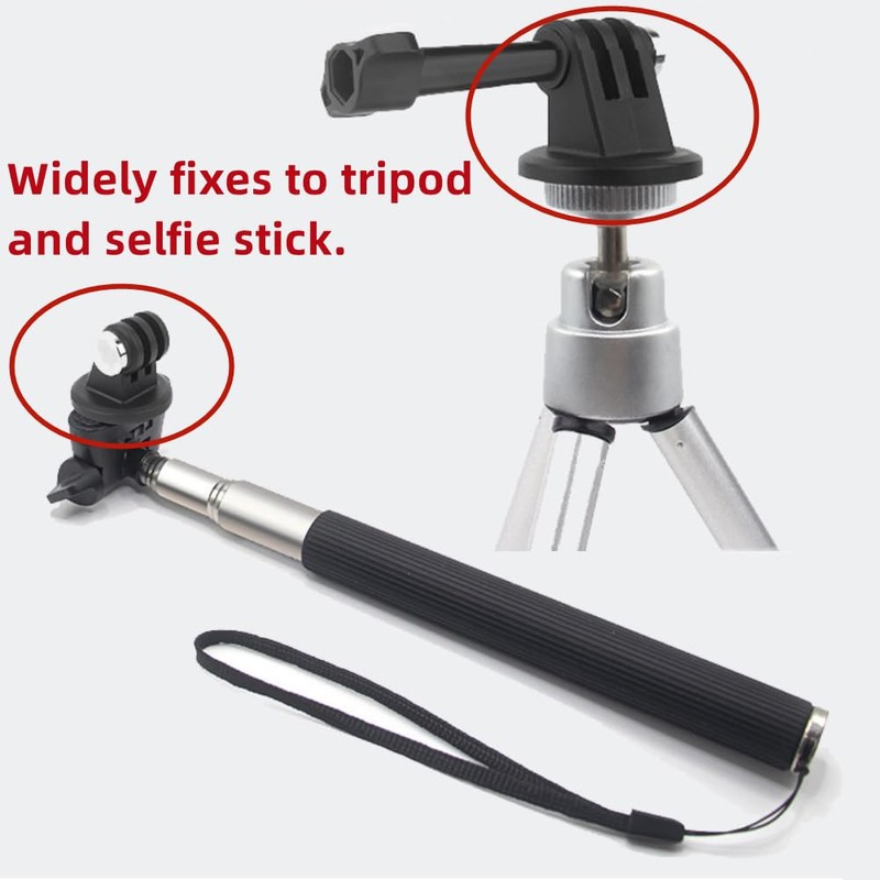 Dreneco 4 Pack Tripod Mount Adapter Compatible with Gopro Hero