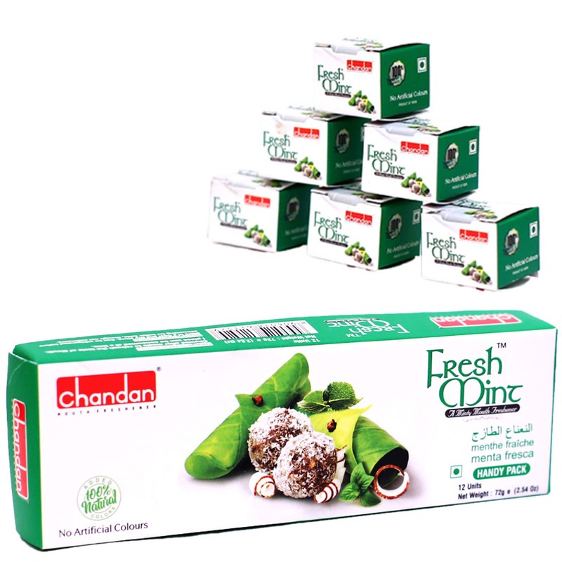 Chandan Mouth Freshener Fresh Mint Paan, 2.54 oz / 72
