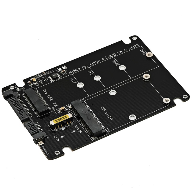 Sintech M.2 SATA 3.0,mSATA to SATA or USB Adapter 2-in-1