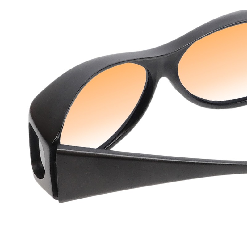 Medspex Fl011 Color Therapy Mood Glasses Black/Orange Photophobia Fluorescent Light