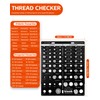 42 Thread Checker Standard and Metric Kinok Bolt Size and