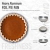 KitchenDance 9 Inch Pie Tins - Premium Disposable Pie Pans
