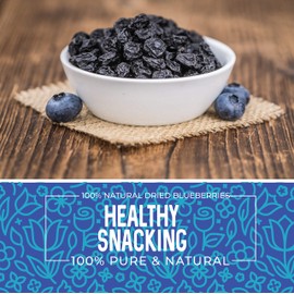 Herbaila Whole Dried Blueberries, No Sugar Added, Bulk, Dehydrated, Dried Unsweetened Blueberries, All Natural, Non-GMO, 1 Pound. - 16 oz.