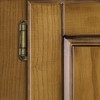 1/2" Overlay Partial Wrap Cabinet Door Hinges, Antique Brass Self