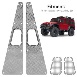 1/10 Scale Metal Skid Plate Sides Simulation Accessory Fit for Traxxas TRX4 RC Model Cars