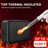 BOZHOUGG ® Fireproof Document Box with Lock - Waterproof Home