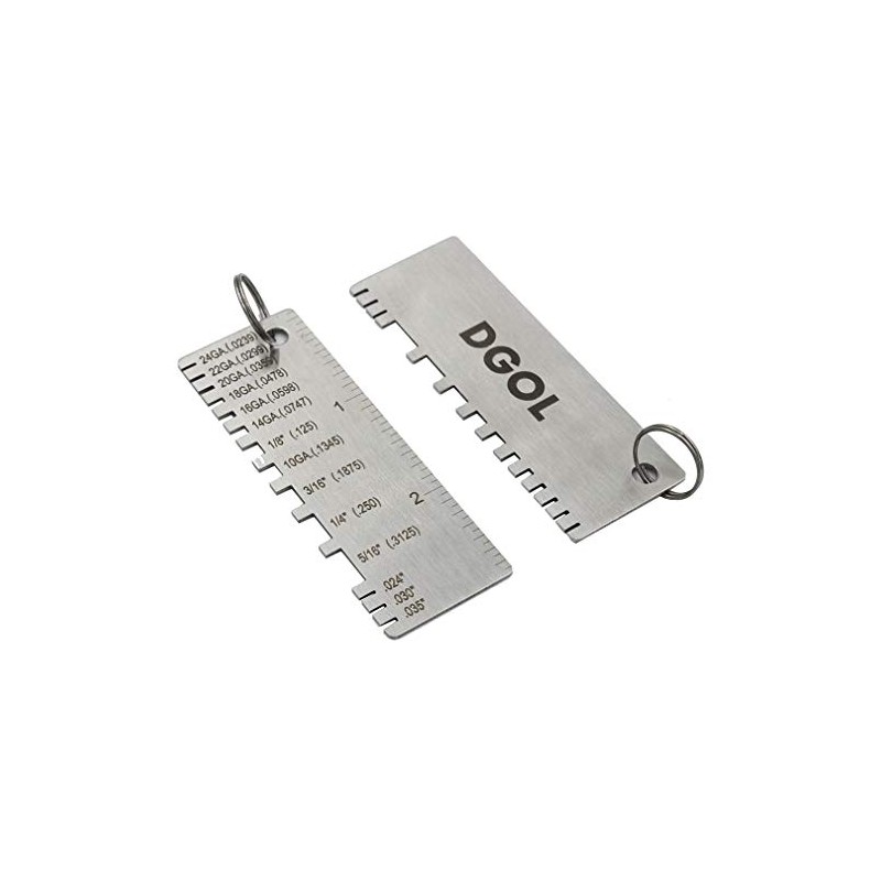 DGOL Stainless Steel Mini Portable Metal Sheet Thickness Gauge Material