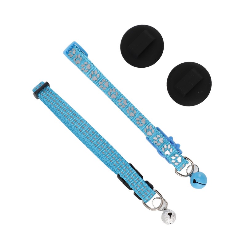 2pcs Reflective Dog Collar Soft Nylon Dog Collar Adjustable Pet