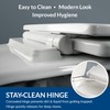 Mayfair Ashton Easy to Clean Single Hinge Toilet Seat, Modern