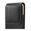 DFV mobile - Vertical Leather Holster with Belt Loop for