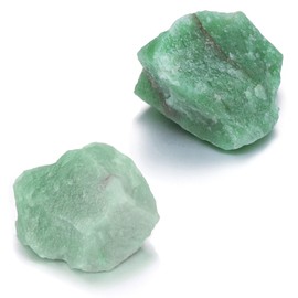 PESOENTH Green Aventurine Crystal,2pc 1.57"-2.17" Large Green Aventurine Raw Crystals and Healing Stones,Natural Gemstones Rock Rough Stone for Crystal Lovers Reiki Spiritual Gifts