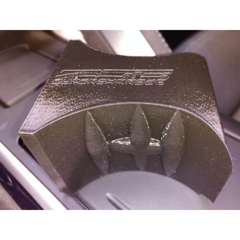 CORVETTE CHANNEL *NEW*-"Z06 SUPERCHARGED" LOGO C7 CORVETTE CUP HOLDER CENTER