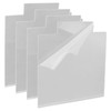 Hordion 6 Pcs Acrylic Sheet Clear Cast Square Panels, 0.08"