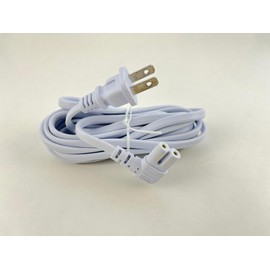 OMNIHIL [UL Listed] Extra Long White 10FT L-Shaped C7 Power Cord Replacement for SONOS ONE SL S22
