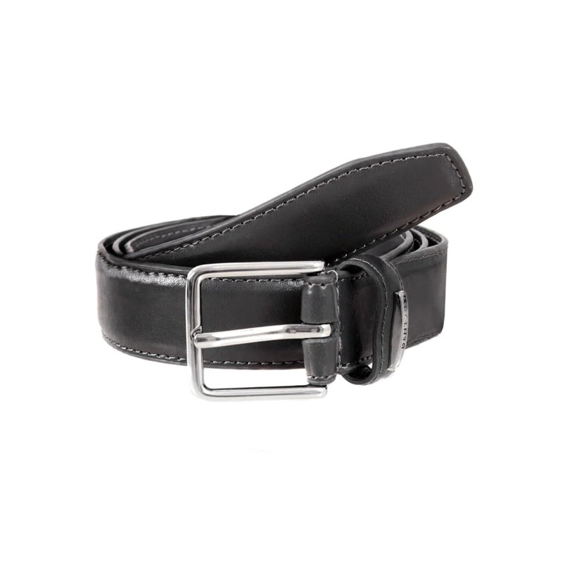 Dents Men’s Plain Leather Belt BROWN L