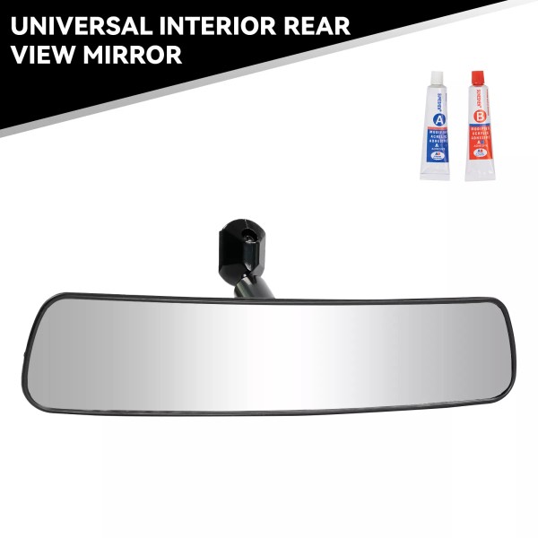 Unbranded RearView Car Mirror Adjustable Wide Long Safety Adhesive Kit