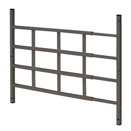 Segal S 4766 21 in, Fixed (Width Expandable) 4-Bar Window Grill, Bronze