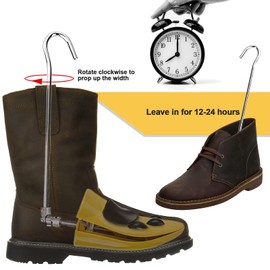 RIRPUAE Boot Stretchers for Thick Feet, Adjustable Shoe Tree Boot Stretcher Expander for Wide Feet, Widener Cowboy boots for Men Sneakers (Yellow)