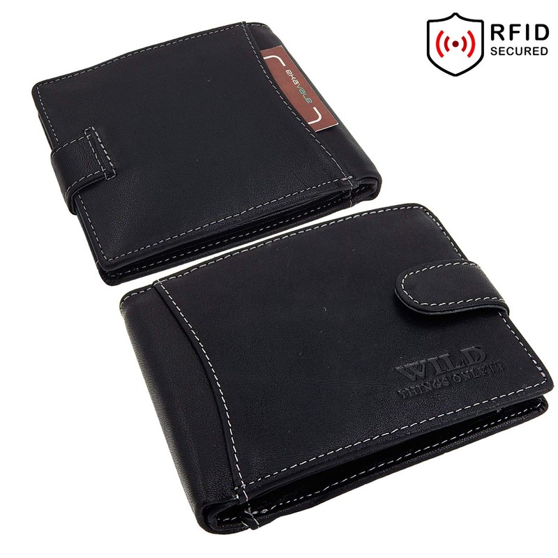 ekavale Wallet 5503, black, ID pocket