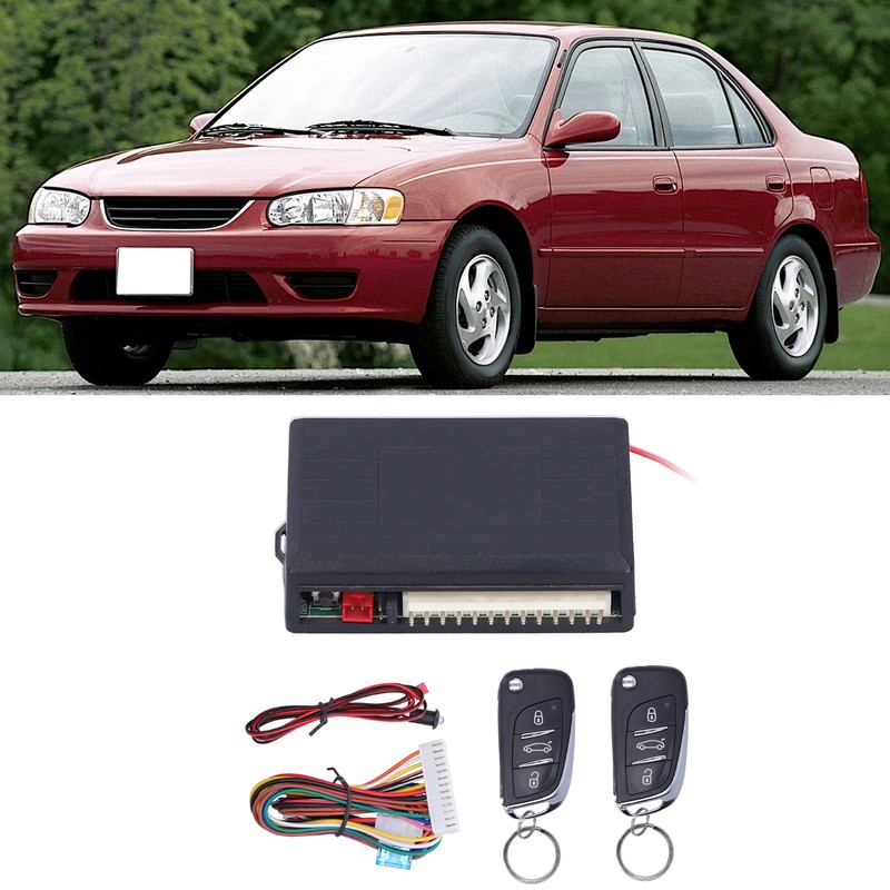Universal Remote Control Security Door Lock Kit Auto Keyless Entry