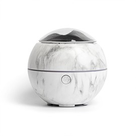 100ML Aroma Diffuser Low Noise Stable Beautiful Appearance USB Aroma Humidifier for Car Bedroom Marble Grain