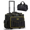 PISKGODSF Large Rolling Tool Bag with Double Wheels, Portable Tool