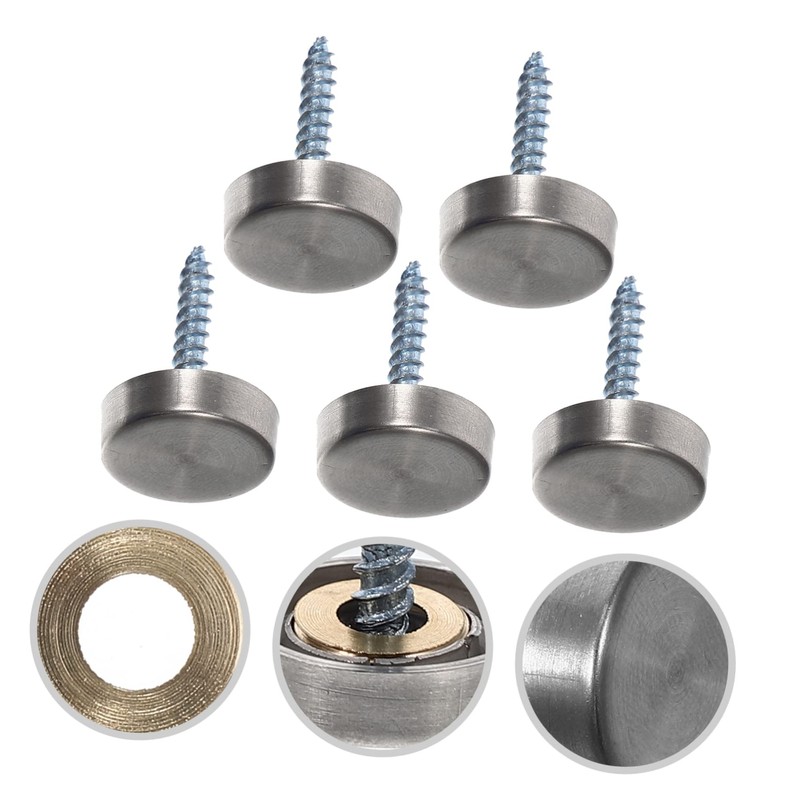 Gatuida 15sets Furniture Nail Stainless Steel Nail Sign Glass Acrylic