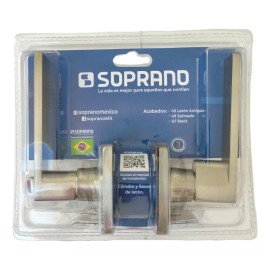 Feiteli Cerradura Skinny Baño Niquel Satinado Soprano