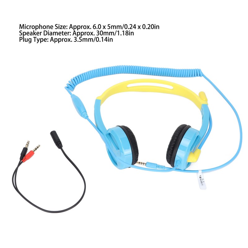 Children's Learning Headphones Adjustable Light Weight Noise Reduction Kids Headphones