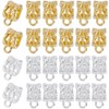 SOFPLATE 1 Box 160Pcs Gold Bail Spacer Bead Silver Tube