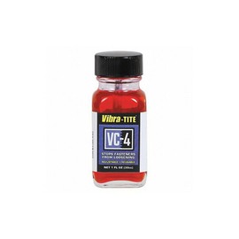 Vibra-tite VC-4 Series High-Strength Threadlocker, Red Liquid, 30mL Bottle 30mL 21730-1 Each
