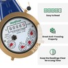 Watflow DN15 Vertical Water Meter with 1/2" NPT Couplings, Heavy