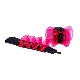 Aqualogix - Juego de aletas híbrida de entrenamiento acuático de resistencia media, color rosa, puños acuáticos, guía de inicio rápido, pesas de agua en las piernas, entrenamiento de fuerza, HIIT y