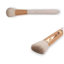 F.A.R.A.H 50F Premium Angled Contour Makeup Brush - Makeup Brush for Contouring, Blending & Buffing Powder Cream (White)