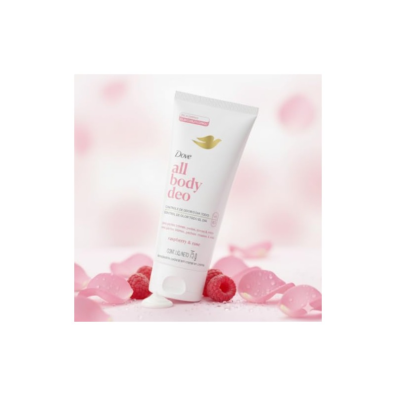 Dove Desodorante Corporal Crema Raspberry & Rose 75g