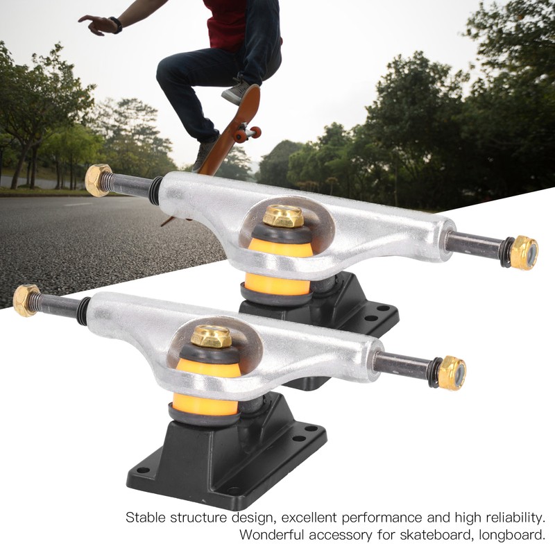 1Pair Skateboard Bracket Maple Skateboard Longboard Support Stand Accessory Silver