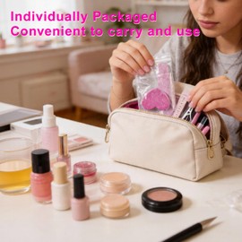 Manicure Kit Disposable Press On Nail Tool Packaging Kit (Pink, 32PCS)