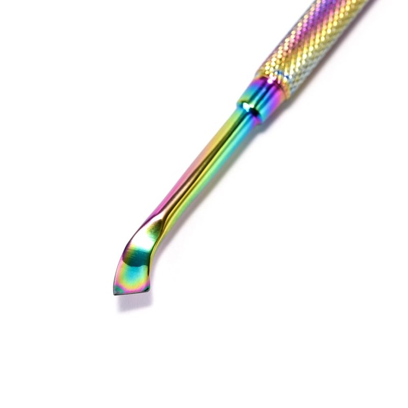 Rainbow Stainless Steel Nail Cuticle Pusher Double Ended Cuticle Remover