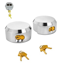 6271 Puck Lock, Hidden Shackle Padlock (2 Pack), Puck Locks, Pucks Locks for Trailers, 2-7/8" Hidden Shackle Padlock, Heavy Duty Puck Lockk with Keys, Trailer Pucks Padlocks 2 Pack