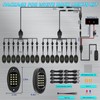 16Pods All Pure White LED Rock Lights Kit Plug and