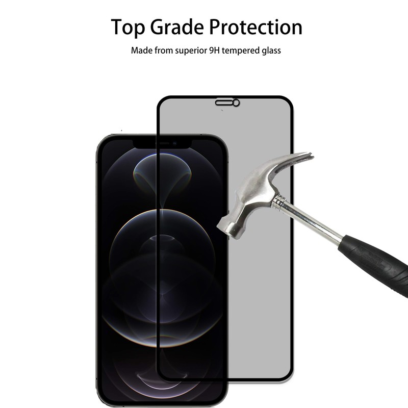 HKKAIS Privacy Screen Protector Designed For iPhone12 Pro Max Anti